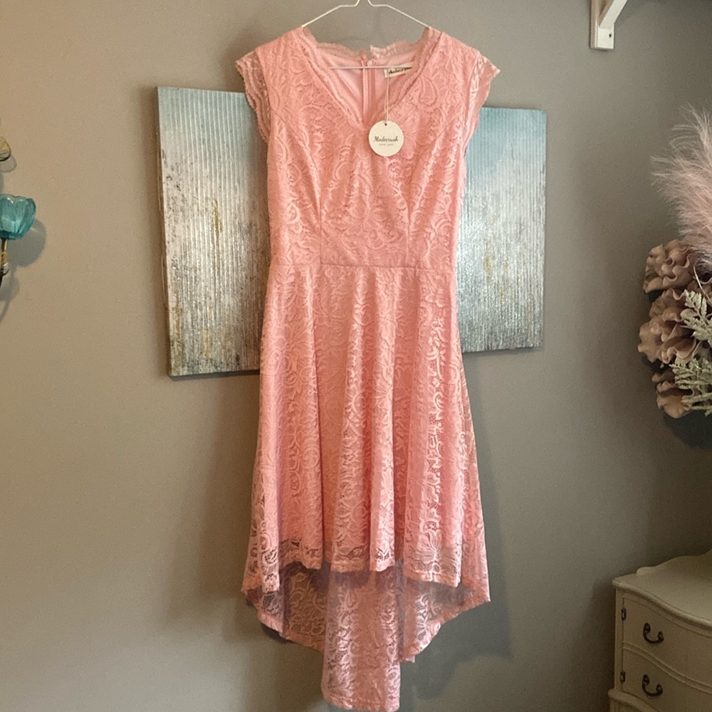 Women’s size med high low lace dress